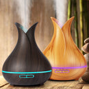 Aroma Essential Oil Diffuser Ultrasonic Air Humidifier with Wood Grain for Office or Home